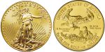 gold liberty head coin and gold eagle coin