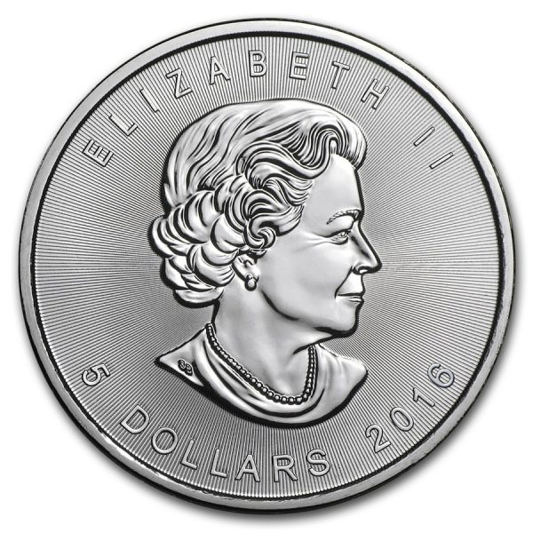 silver coin with the face of the queen Elizabeth