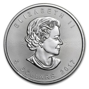 silver coin with the face of the queen Elizabeth