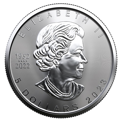 2023 Silver Maple Leaf 1 Ounce Bullion Coin Obverse