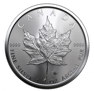 2023 Silver Maple Leaf 1 Ounce Bullion Coin Reverse