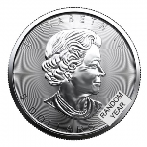 Canadian Silver Maple Leaf 1 Ounce Bullion Coin Random Year