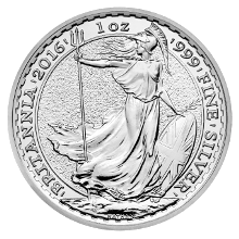 Great Britain 1 oz Silver Britannia BU (Random Year), 25 Coin Tube-0