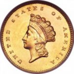 liberty head on ancient gold coin