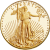 gold liberty head coin with statue of liberty