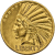 indian head coin made of gold