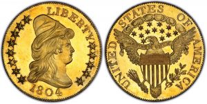 gold liberty head coin with american eagle