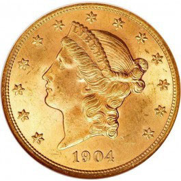 gold coin for sale with liberty head
