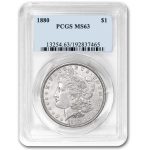 morgan silver dollar in the packaging