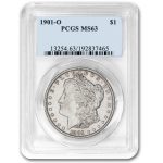 morgan silver dollar in the packaging