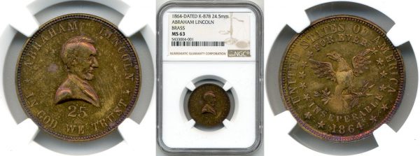 gold coin for sale with abraham lincoln on the front