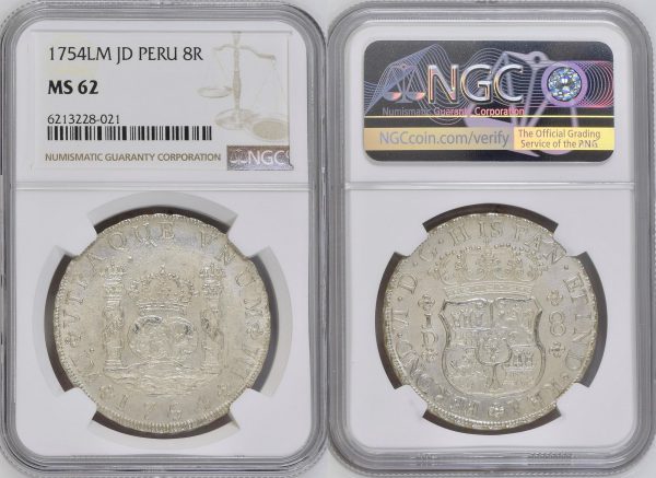two sides of ancient peruvian coin from rare coins collection for sale