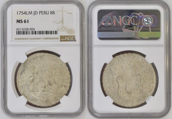 two sides of ancient peruvian coin from rare coins collection for sale