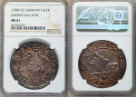 close up to german ancient coin for sale from rare coins collection