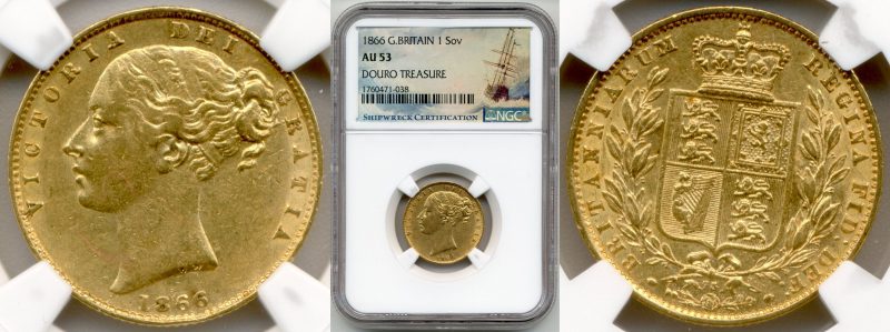 front and back of ancient british gold coin for sale