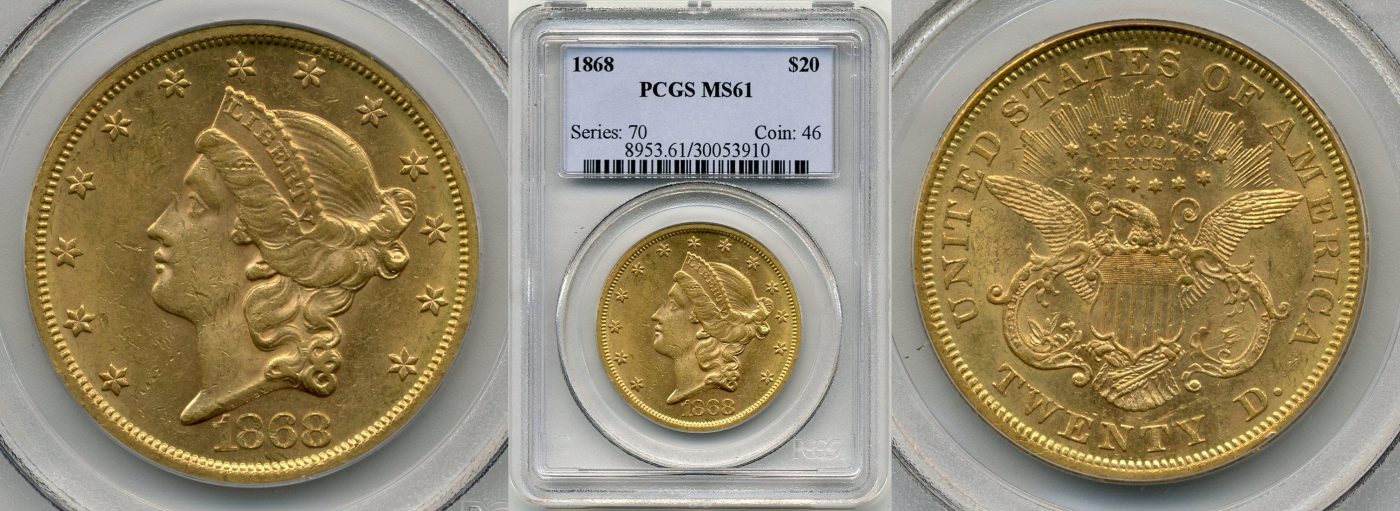 gold liberty head coin with american eagle on the other side