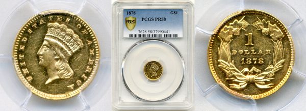 front and back of gold indian princess coin