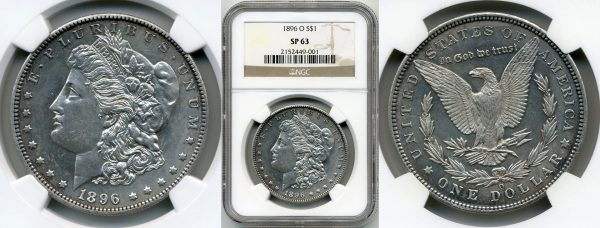 packaging with morgan dollar made of silver