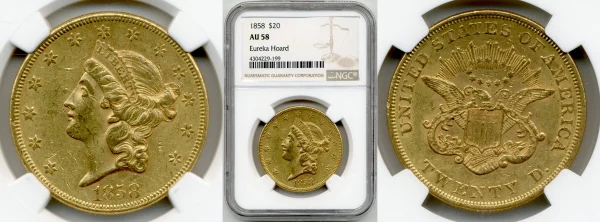 two sides of random gold coin from ancient coins collection