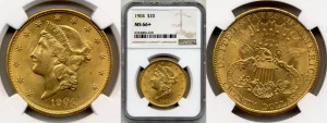 close up to gold ancient coin in the packaging for sale