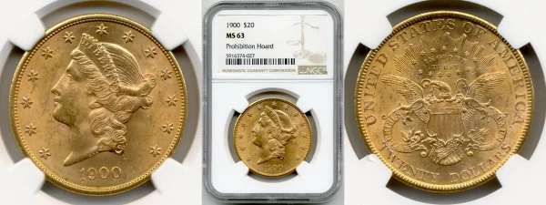 example of various rare coins for sale in online coin shop