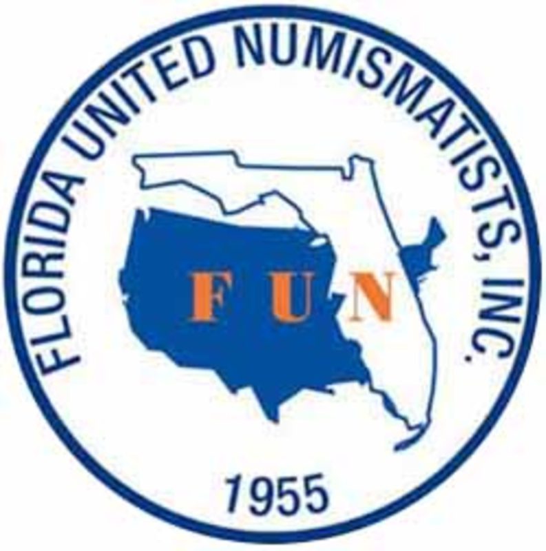 florida united numismatists inc logo