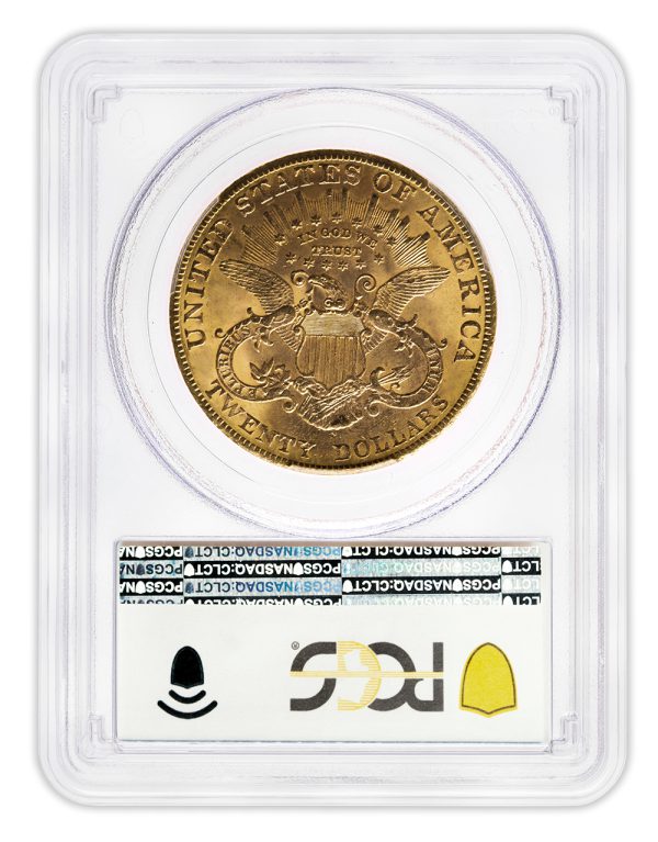 back of gold liberty head coin worth twenty dollars