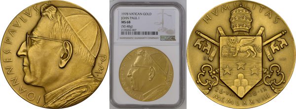 random vatican gold coin for sale in the packaging