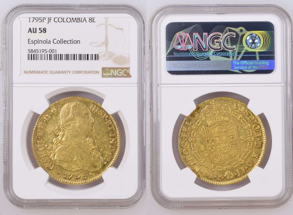 rare colombian gold coin from ancient coins collection