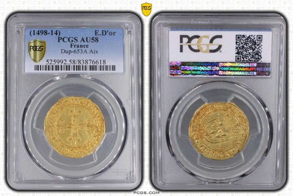 front and back of rare french gold coin for online sale
