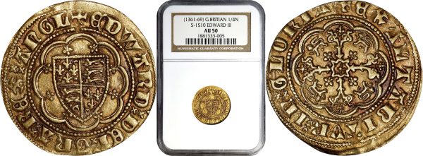 two sides of ancient british gold coin from online coin shop