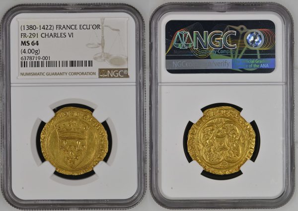 packaging with both sides of french gold coin for sale
