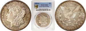 morgan silver one dollar in the packaging for sale
