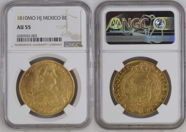 mexican gold coin ready for sale in special packaging