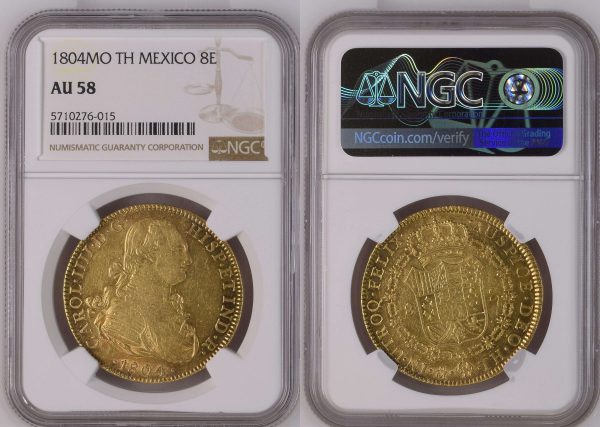 mexican gold coin from ancient coins collection