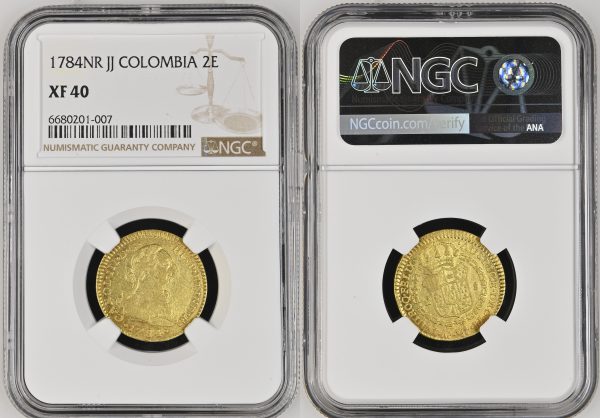colombian gold coin from ancient coins collection